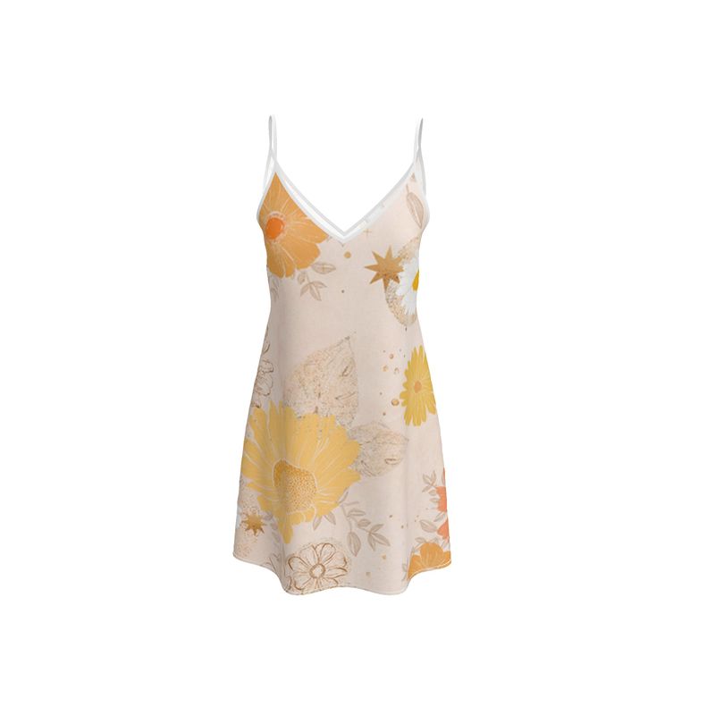 Vela Silk Dress in Flower Constellation